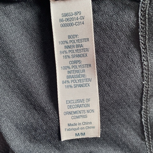 C9 by CHAMPION: Activewear Tank Top with Sports Bra- Black & Gray Sz M - Picture 5 of 7